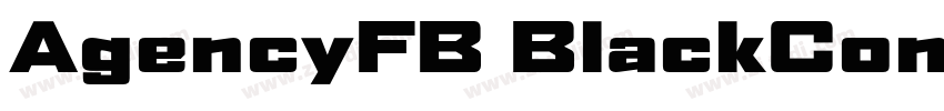 AgencyFB BlackConden字体转换